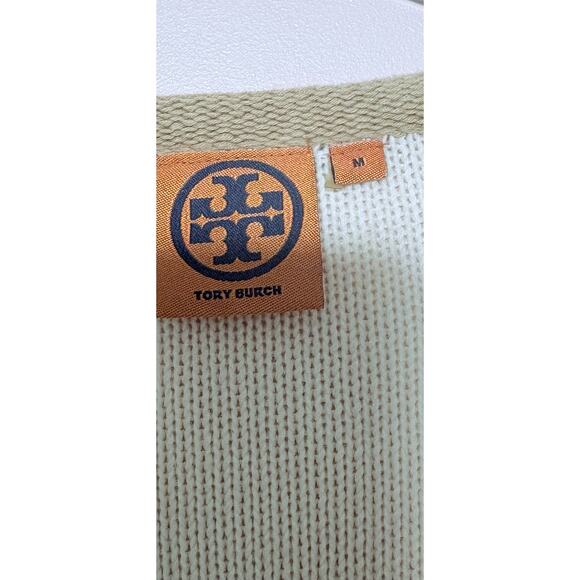 Tory Burch Flor Woven Tunic In Cream Size Medium - Picture 4 of 4